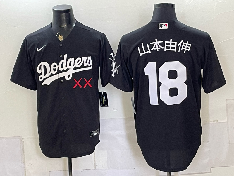 Men Los Angeles Dodgers #18 black Game 2026 Nike MLB Jersey 0804001 ->los angeles dodgers->MLB Jersey